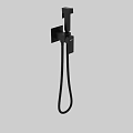 Black Wall Mounted Toilet Faucet Design With BAXD Brand And Modern Style