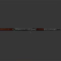 Detailed Realistic Assault Rifle Model With Wooden Stock Handguard Metal Receiver Barrel