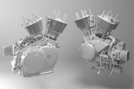 modern engine car engine 3d model