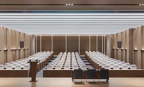 Modern Conference Hall Report Hall 3d model