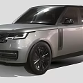 Modern Luxury Silver SUV with Sleek Exterior Design LED Headlights and Black Wheels