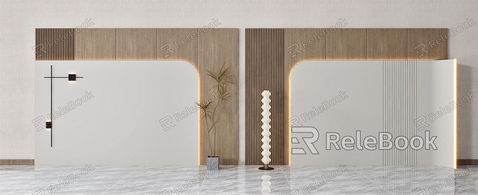 Modern background wall minimalist sofa wall model