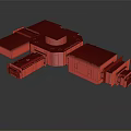 Future Architecture Modern Design With Combined Modular Geometric Shapes And Floating Structure