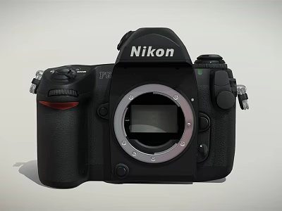 Nikon Professional Digital Camera With Black Body And Ergonomic Control Layout 3d model