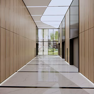 modern elevator hall 3d model