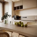 Elegant Open Living Dining Area With Beige Sofa Wooden Flooring Geometric Rug And Pendant Lights