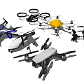 Intelligent Drones Showcasing Diverse Designs And Advanced Technological Features For Modern Applications