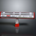 S21 Elongated Component With Red Frame Silver Body And Bottom Support Structure
