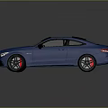Blue Two Door Sports Car With Black Roof Red Brake Calipers And Sleek Design