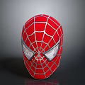 Red Web Pattern Spider Man Mask for Cosplay as Superhero Costume Accessory