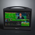 Professional Portable Video Control Computer For Sports Live Streaming With Interface Monitor