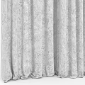Dark to Light Colored Fabric Curtains with Elegant Smooth Hanging Drapery 3d model