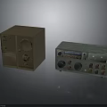 Vintage Electronic Appliances Retro Radios With Classic Dials And Colorful Buttons