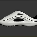 Stylish White Slippers With Blue Inner Modern Design And Hollowed Holes For Comfort
