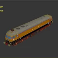 Orange and White Locomotive Train with Sleek Design Front Windows and Reflective Surface