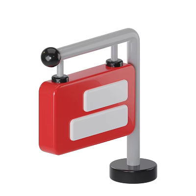 Modern Guide Card Cartoon Guide Card 3d model