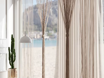 Modern Curtains 3d model