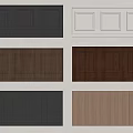 Various Styles of Wall Paneling with Decorative Designs in Black White Brown and Walnut Colors