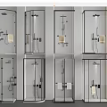 Modern Glass Shower Enclosure Designs With Various Styles And Metal Fixtures