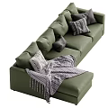 Modern Multiplayer Sofa Corner Sofa 3d model