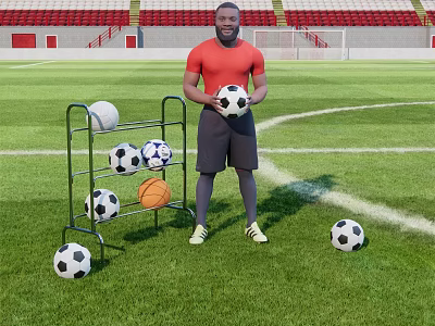 modern man 3d model