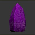 Vibrant Glowing Pink Pointed Crystal With Shiny Surface On Dark Background