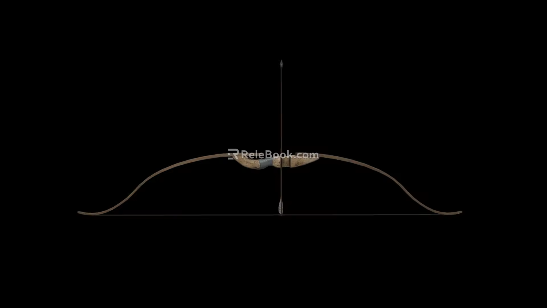 Bow and arrow ancient bow and arrow crossbow archery magic bow long-range weapon low face number low model simple model game sub-era film and television level super realistic 3d model