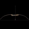 Bow and arrow ancient bow and arrow crossbow archery magic bow long-range weapon low face number low model simple model game sub-era film and television level super realistic 3d model