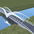 Bridge Landscape Bridge Special-shaped Bridge Seagull Bridge 3d model