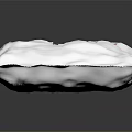 Wrapped Pastry Buns In Transparent Packaging With Label On Black Background 3d model