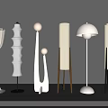 Modern floor lamp cream wind floor lamp gourd string floor lamp bedside floor lamp bedroom floor lamp atmosphere lamp 3d model