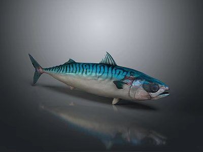 Shiny Blue Green Striped Fish Decorative Model For Household Interior Decoration 3d model Shiny Blue Green Striped Fish Decorative Model For Household Interior Decoration 3d model