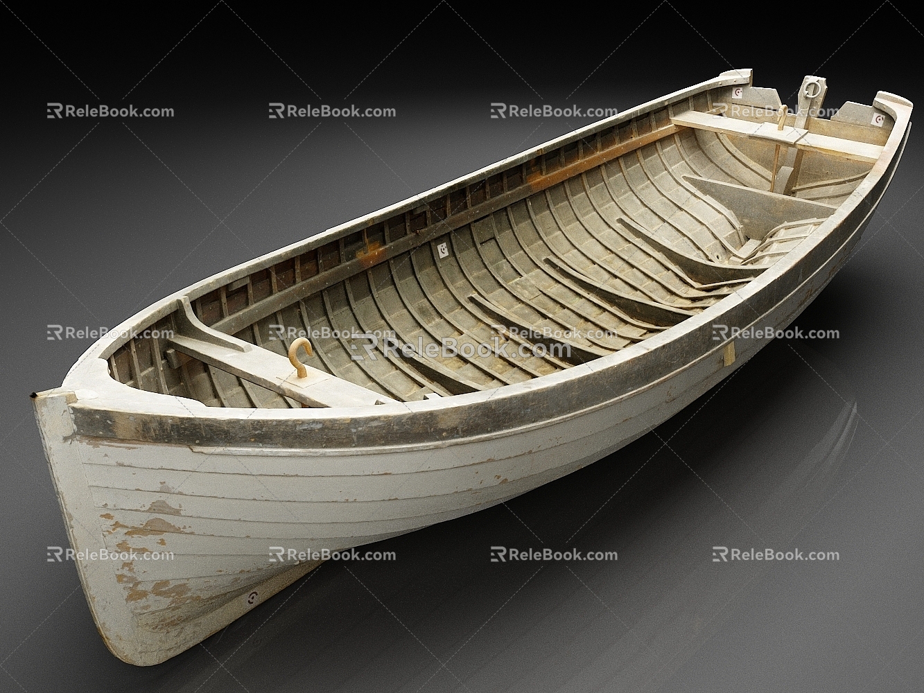 Small Boat Old Wooden Boat Old Boat Fishing Boat 3d model