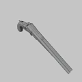 Vintage Revolver With Wooden Grip And Metal Barrel Cylinder Classic Design