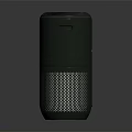 Lofree Black Cylindrical Wireless Speaker With Mesh Design And Indicator Light 3d model