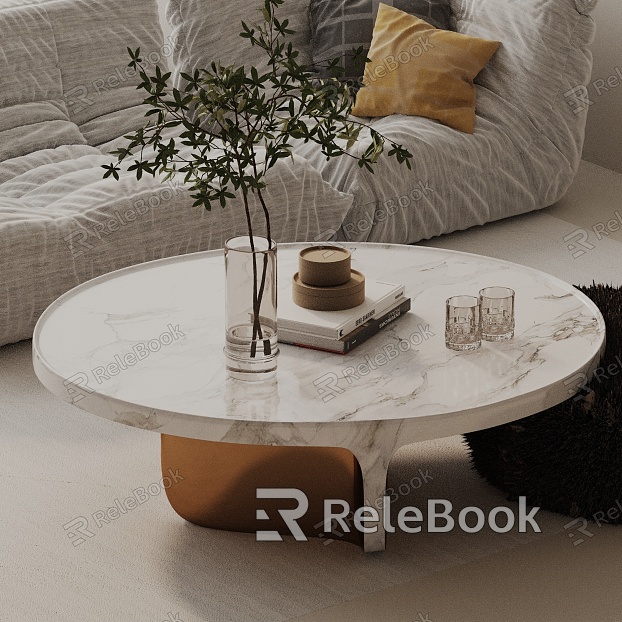 Modern coffee table model