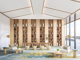 New Chinese Style Tea Room Tea Table and Chair Tea Cabinet Display Cabinet Casual Table and Chair Tea Rack 3d model