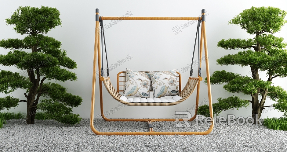 Courtyard leisure rocking chair model