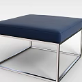 Modern Sofa Coffee Table Set With Blue Upholstery And Metal Frame Design