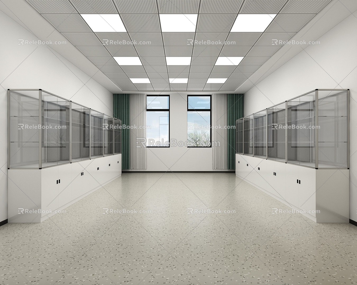 Biological laboratory preparation room 3d model