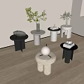 Modern side corner 3d model