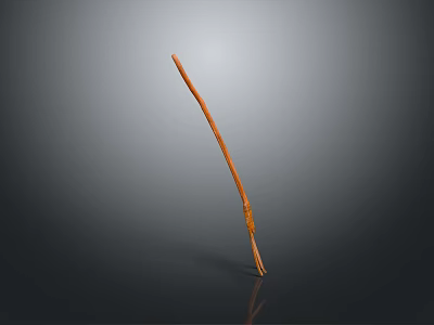 Premium Orange Long Handle Metal Hardware Tool For Construction And Repair Work 3d model