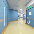 Hospital Outpatient Clinic Modern Operating Room With Surgical Lights Operating Table And Medical Equipment