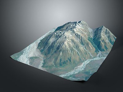 Geography, topography, mountain shape, ridge, ridge, valley, mountain range, canyon, geomorphology, mountain peak, mountain body 3d model