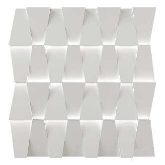 Modern wall panel simple shape wall panel 3d model