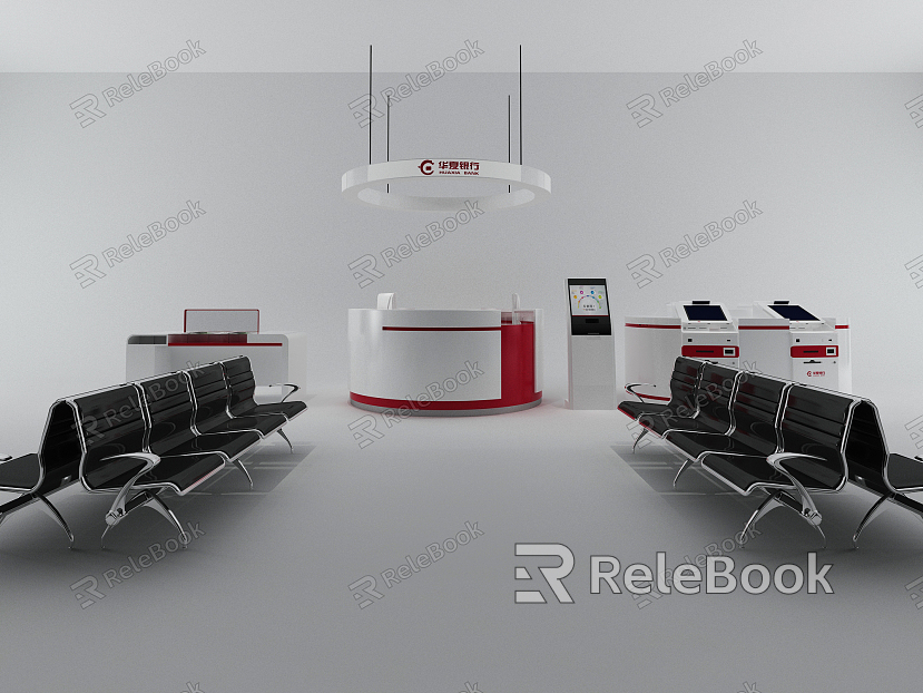 Modern reception desk front desk common row chair model