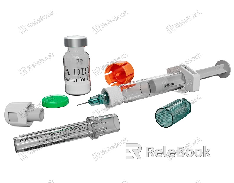 Modern Syringe Medical Supplies model