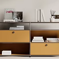 Modern Middle Style Storage Rack Storage Cabinet 3d model