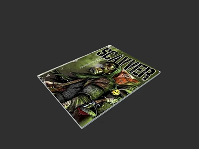 Scumwer Comic Magazine With Vibrant Illustration And Adventurous Character Design 3d model