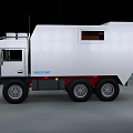 White UNICAT TGS Utility Vehicle With Six Wheels Off Road And Roof Equipment